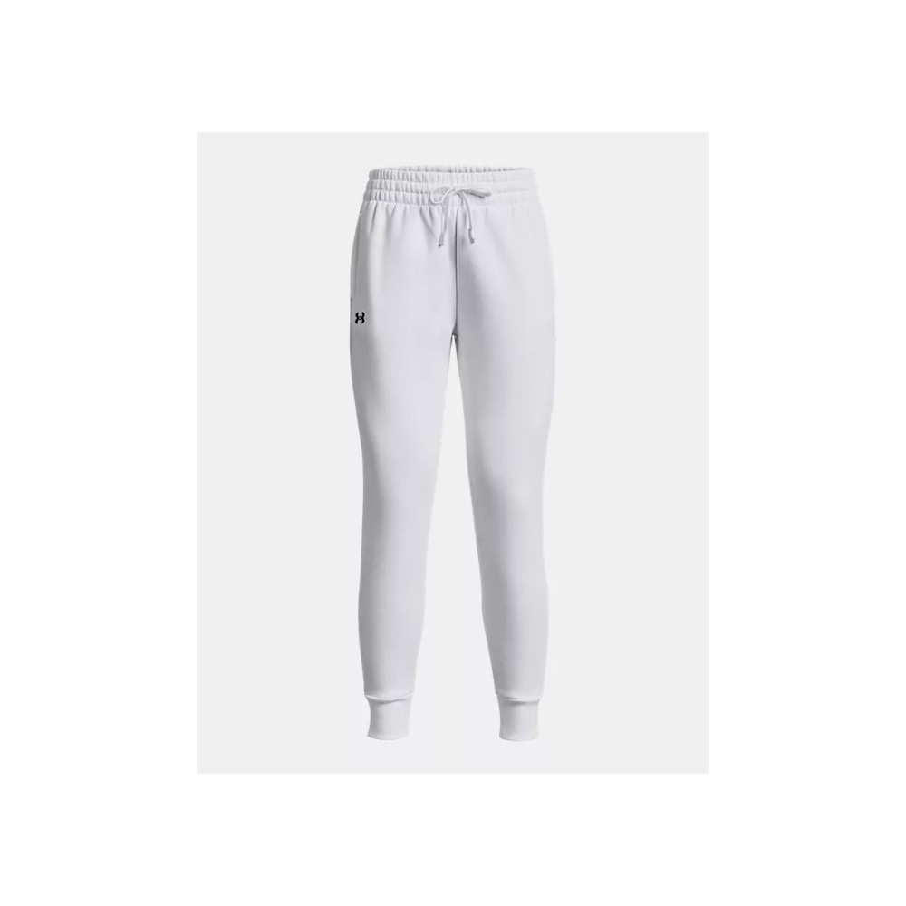 Under Armour Womens Rival Fleece Joggers (White)-1379438-100