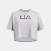 Under Armour Boxy Crop Branded Short Sleeve (Grey)-1386846-012