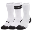 UA Perf Tech Nov 3pk Crew (White)-1379515-101