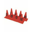 Cones with numbers 30.5cm 8pcs markers Set of 40 pieces 19x5cm (Red) - 99304