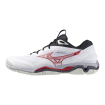 Mizuno Wave Stealth 6 (White/Salsa/Vulcan)-X1GA243021