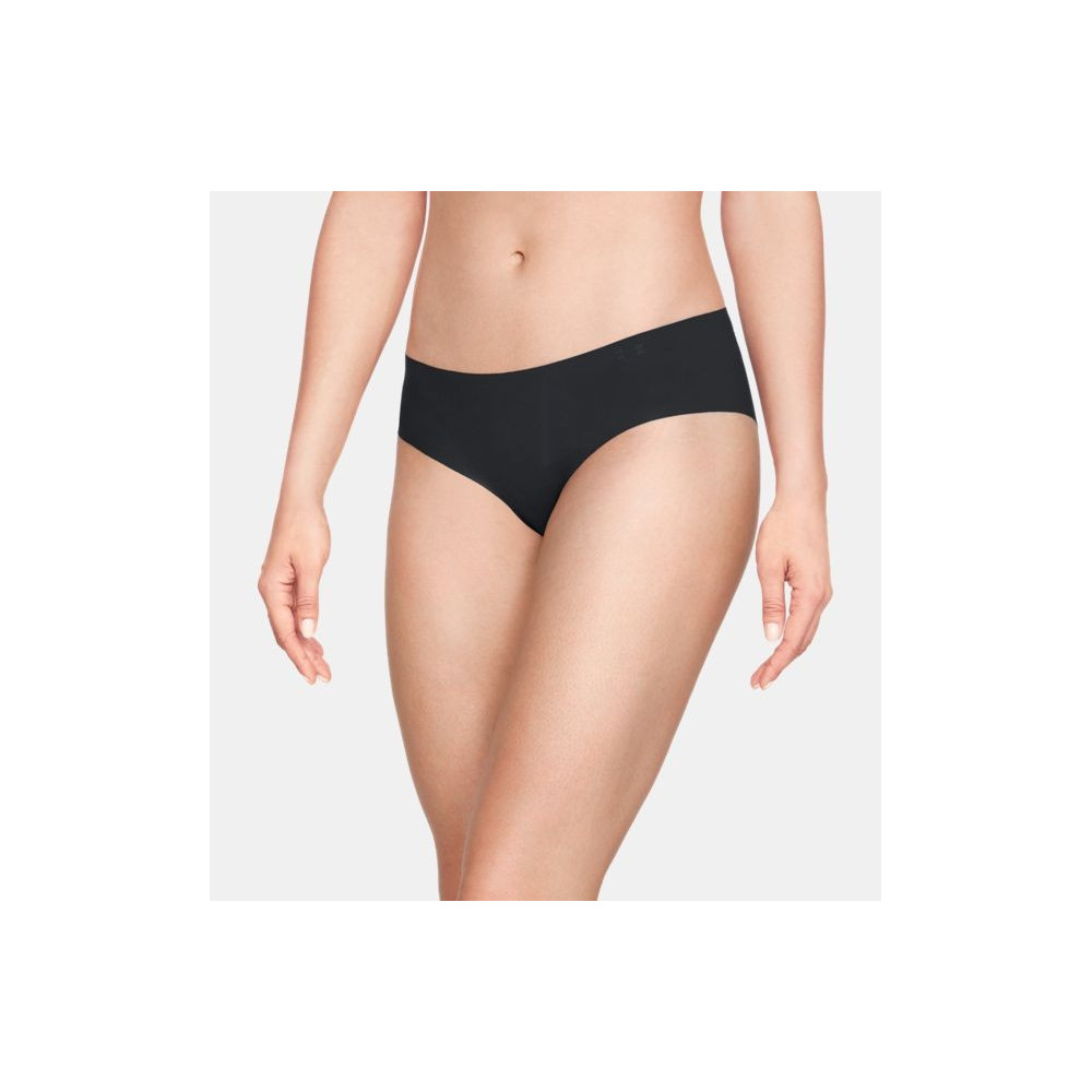 Under Armour Women's Pure Stretch Thong Multi-Pack, Black (001