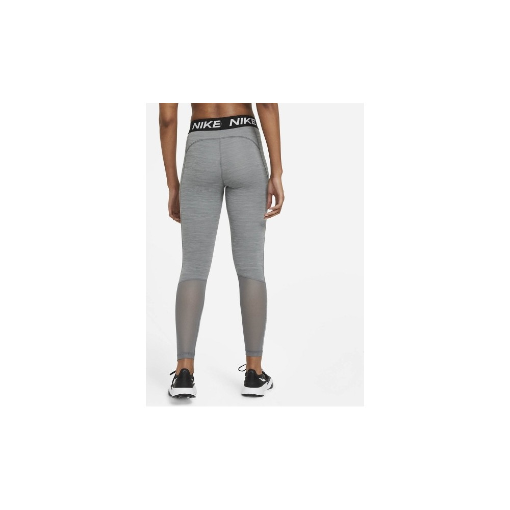 Nike Women's Small Pro Leggings Mesh DriFIT CZ9779-084 Gray