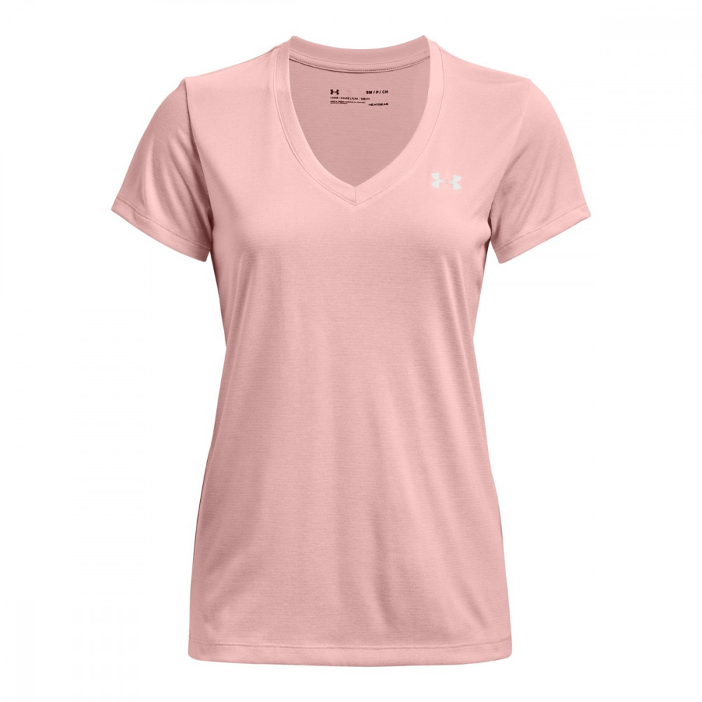 Under Armour Womens Tech™ Twist V-Neck Rebel Pink Size Large - Central  Sports
