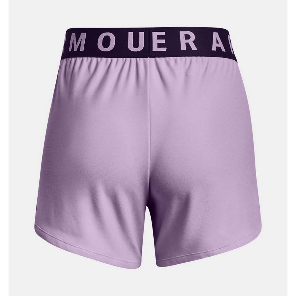 Women's UA Play Up Shorts 5in (Lilac)-1355791-566