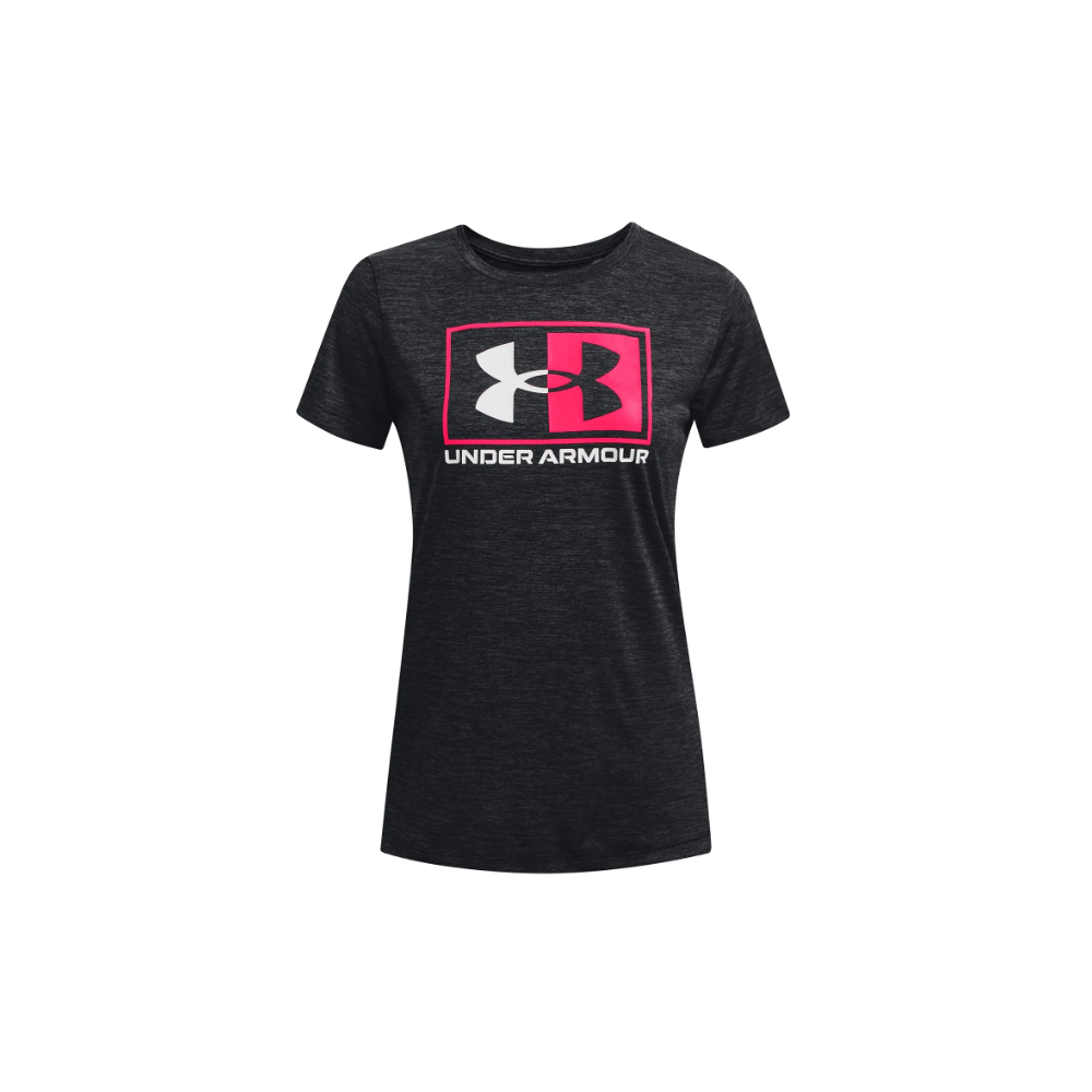 Under Armour Women's Tech Twist Box T-shirt (Black)-1373046-001