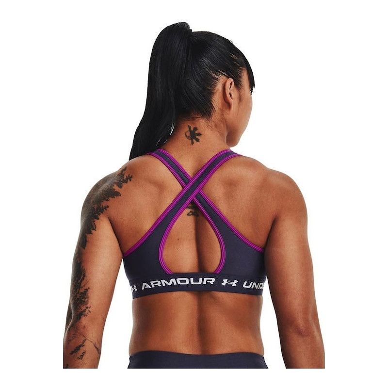 Under Armour Crossback Mid Women's Sports Bra - Tux Purple